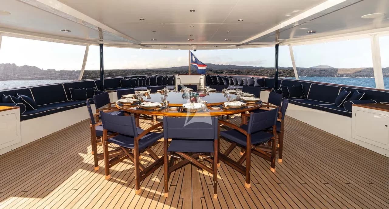 Aft Deck Dining Area
