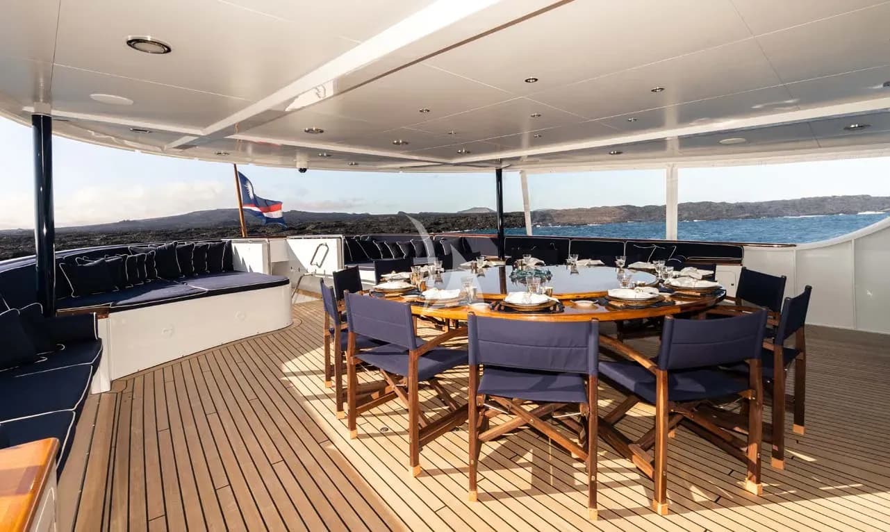 Aft Deck Dining Area